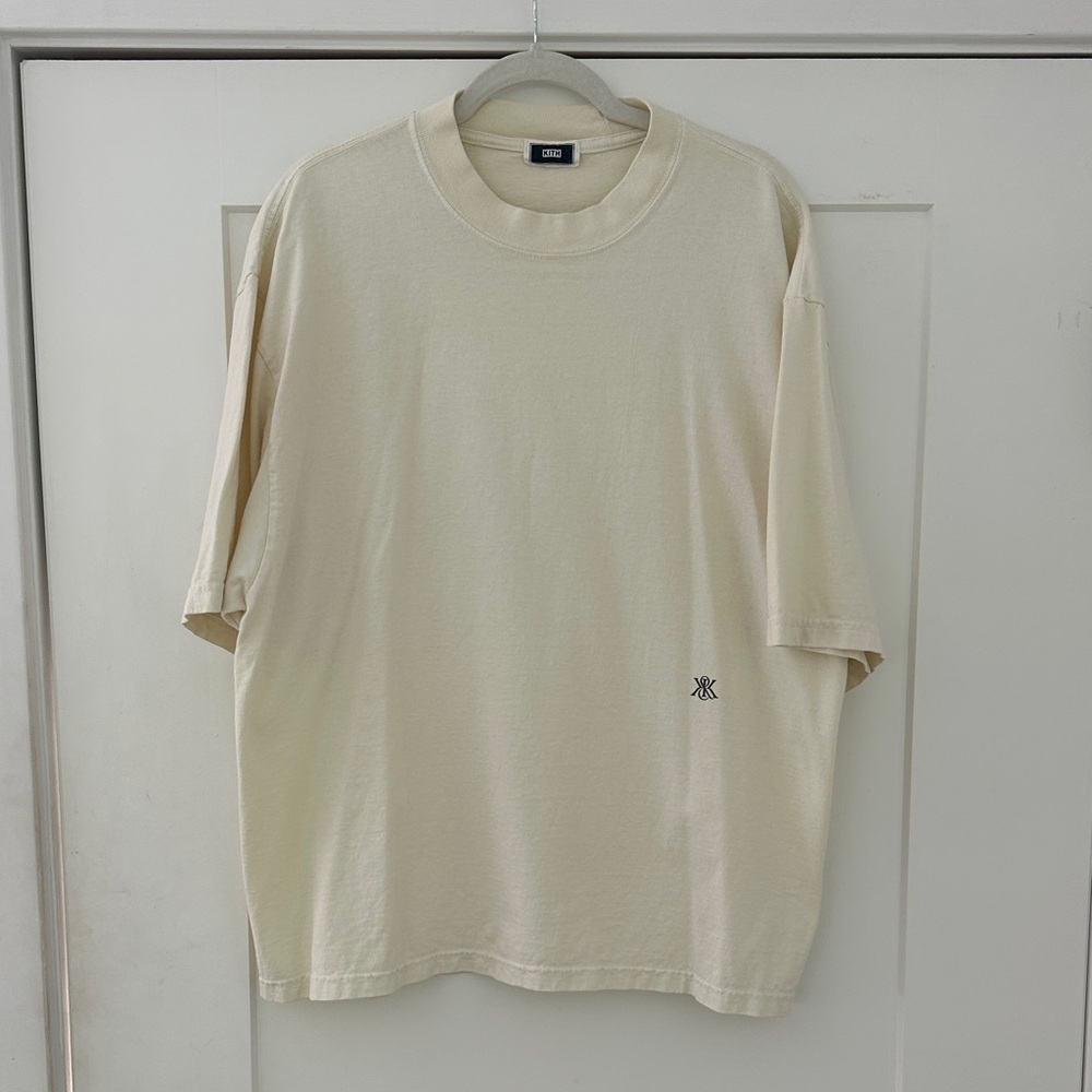 Men's KITH Cream Short-Sleeve Crewneck T-Shirt
